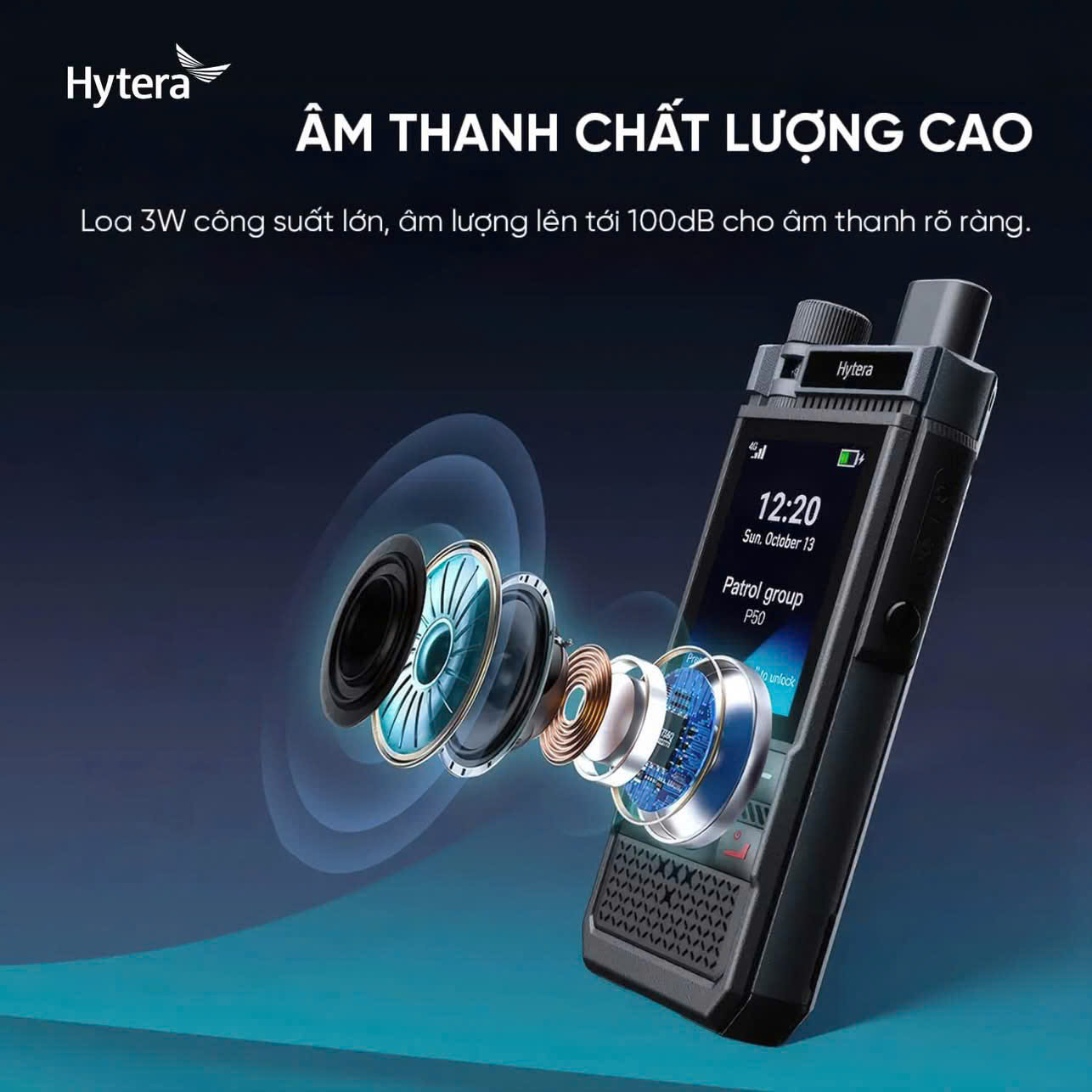Bộ đ&agrave;m Hytera P50