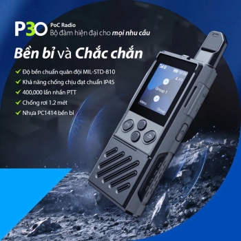 BQL Khu Đô Thị Làng Đại Học Ứng Dụng Bộ Đàm PoC Hytera P30